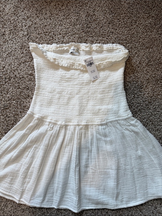 Hollister Other - Hollister White Strapless Swim Coverup Dress